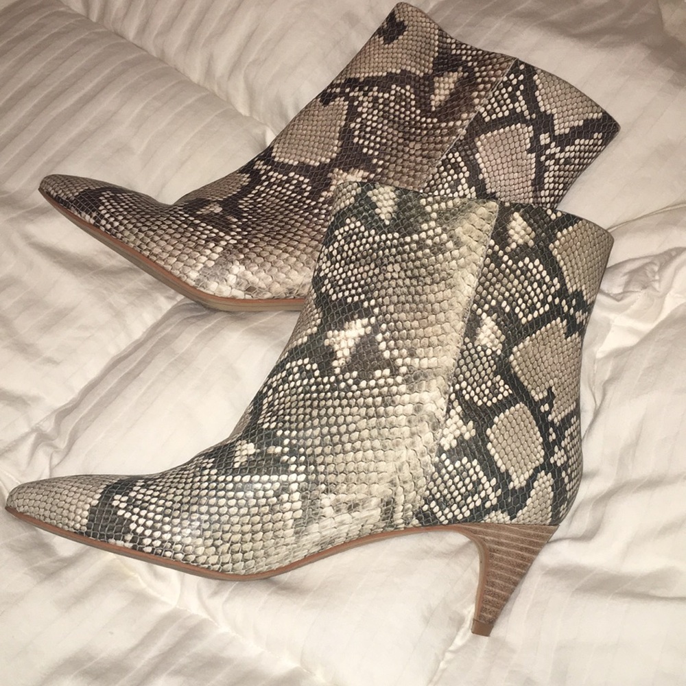 Dolce Vita Snake Skin Booties